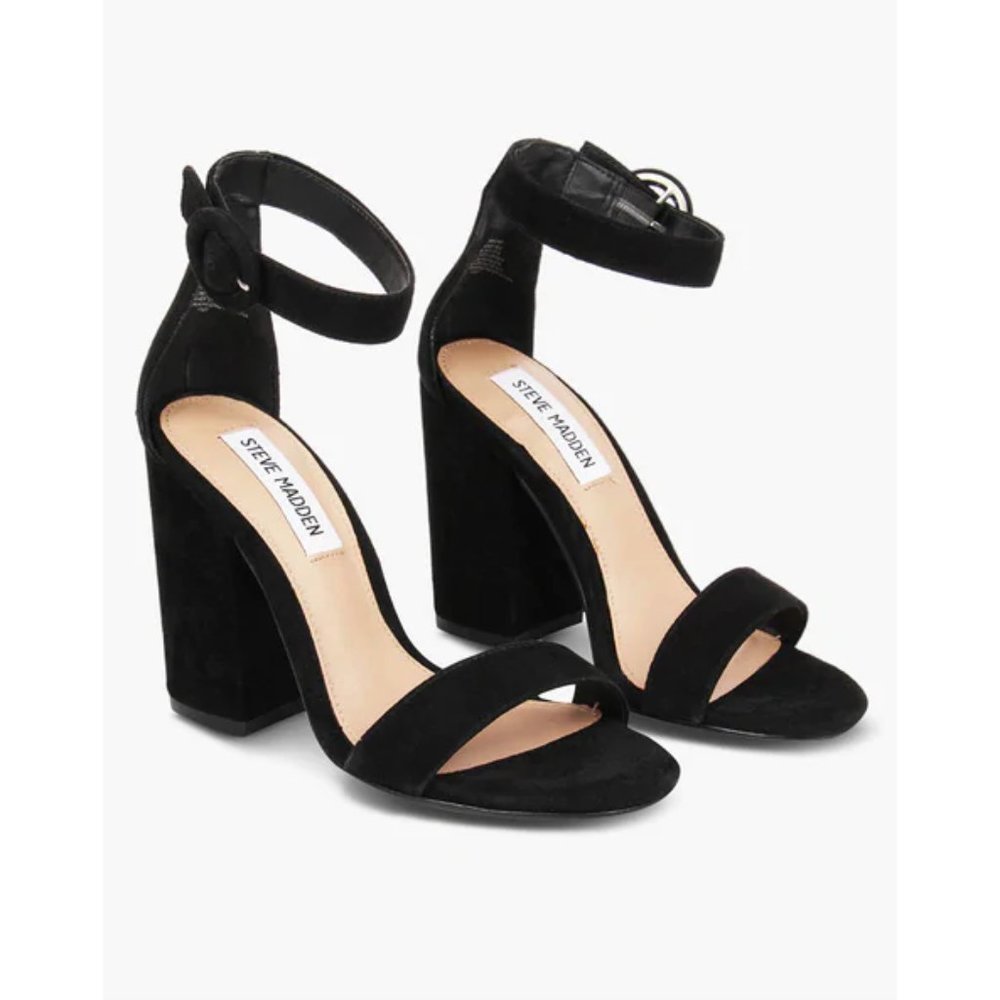 Steve Madden Friday Black Suede Size 9.5